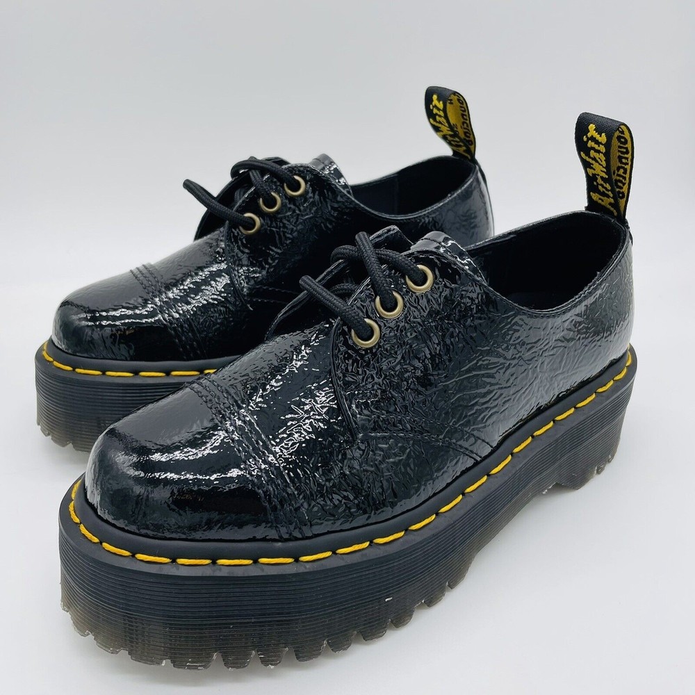 Dr. Martens 1461 Quad Platform Patent Leather Oxfords SIZE 5 Womens 36 EU NEW